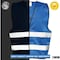 Northmon Safety Two Band Reflective Solid Safety Vest, 103 Series, Royal Blue, S/M NM-SV-103-RB-S/M - alternate 6
